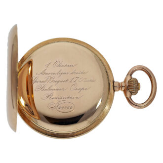 Large and heavy Swiss hunting cased anchor chronometer Circa 1910