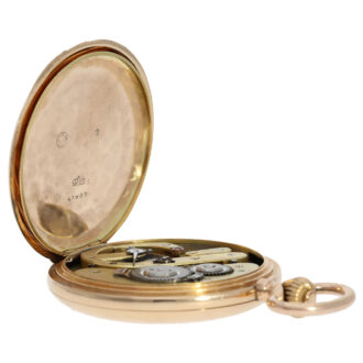 Large and heavy Swiss hunting cased anchor chronometer Circa 1910