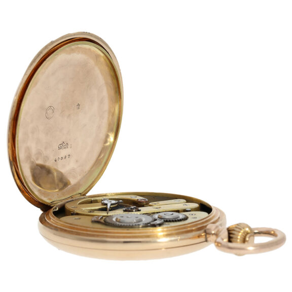 Large and heavy Swiss hunting cased anchor chronometer Circa 1910 Large and heavy Swiss hunting cased anchor chronometer Circa 1910