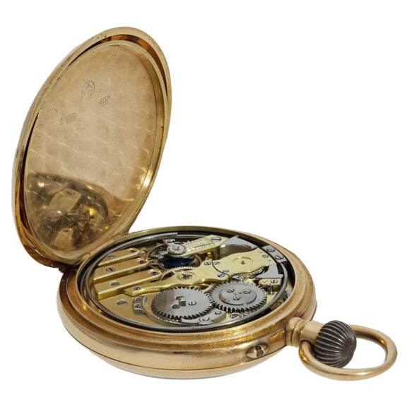 German quarter repeating open faced lever watch Circa 1898 German quarter repeating open faced lever watch Circa 1898