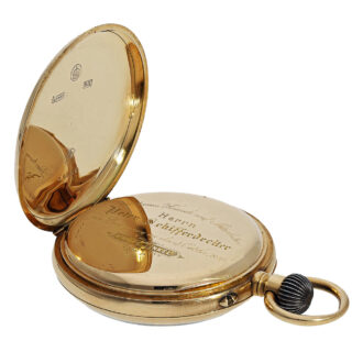 German quarter repeating open faced lever watch Circa 1898