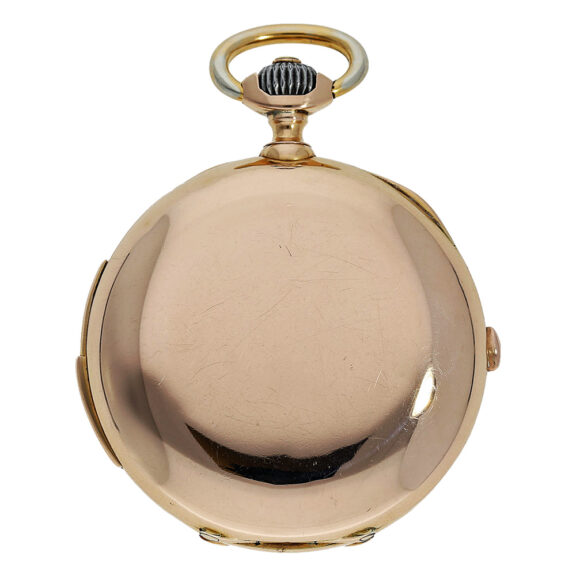 Swiss rose gold quarter repeating chronograph Circa 1900 Swiss rose gold quarter repeating chronograph Circa 1900