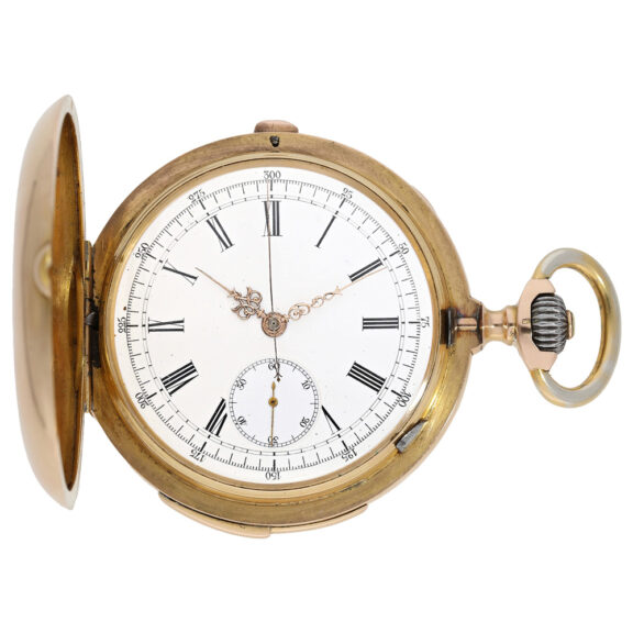 Swiss rose gold quarter repeating chronograph Circa 1900