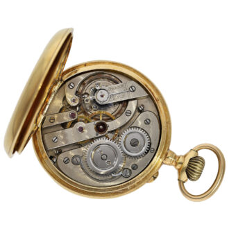 Rare astronomical Swiss pocket watch with 24-hour dial Circa 1890