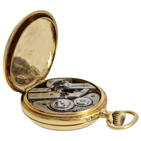 Rare astronomical Swiss pocket watch with 24-hour dial Circa 1890 Rare astronomical Swiss pocket watch with 24-hour dial Circa 1890