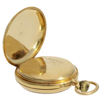Rare astronomical Swiss pocket watch with 24-hour dial Circa 1890