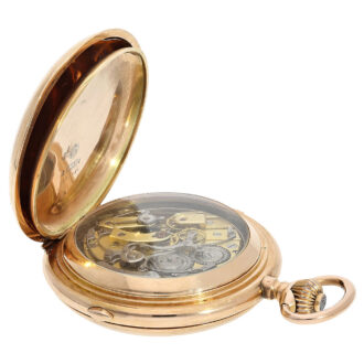 Swiss gold complicated astronomical lever watch Circa 1900