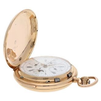 Swiss gold complicated astronomical lever watch Circa 1900