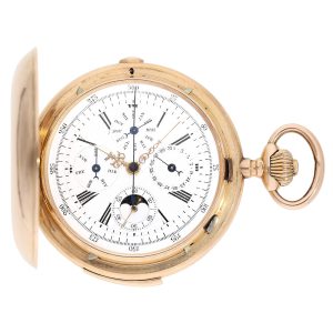 Swiss gold complicated astronomical lever watch Circa 1900