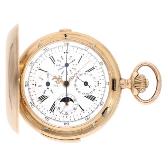 Swiss gold complicated astronomical lever watch Circa 1900