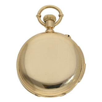 Heavy Swiss gold quarter repeating precision watch Circa 1875