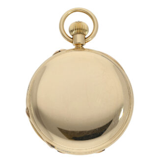 Heavy English gold lever watch with power reserve Circa 1886
