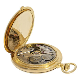 Swiss lady's pocket hunter watch with detent escapement Circa 1900