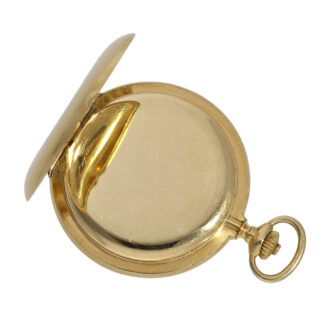 Swiss lady's pocket hunter watch with detent escapement Circa 1900