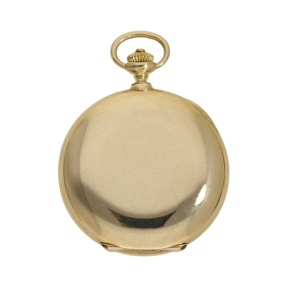 Swiss lady's pocket hunter watch with detent escapement Circa 1900 Swiss lady's pocket hunter watch with detent escapement Circa 1900