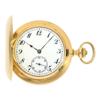 Swiss lady's pocket hunter watch with detent escapement Circa 1900