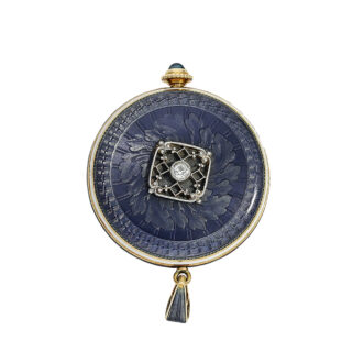 Swiss Art Nouveau watch with matching chain Circa 1910