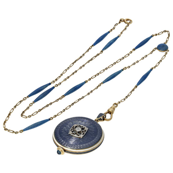 Swiss Art Nouveau watch with matching chain Circa 1910 Swiss Art Nouveau watch with matching chain Circa 1910