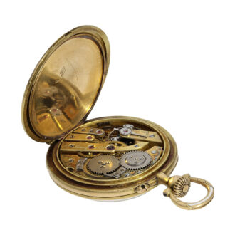 French gold enamel Art Nouveau lady’s pendant watch Circa 1910