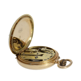 Swiss gold and enamel Art Nouveau ladies pendant watch Circa 1900 Swiss gold and enamel Art Nouveau ladies pendant watch Circa 1900