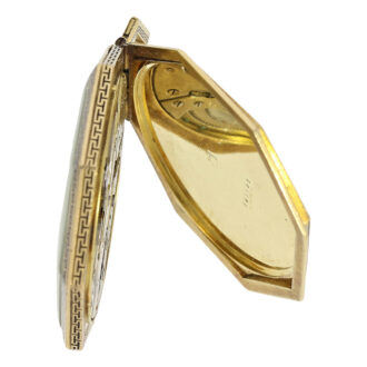 Swiss gold and enamel octagonal dress watch Circa 1930