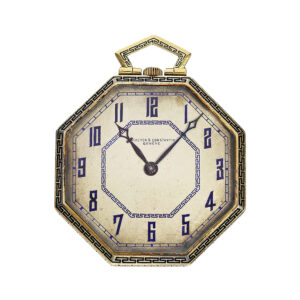 Swiss gold and enamel octagonal dress watch Circa 1930