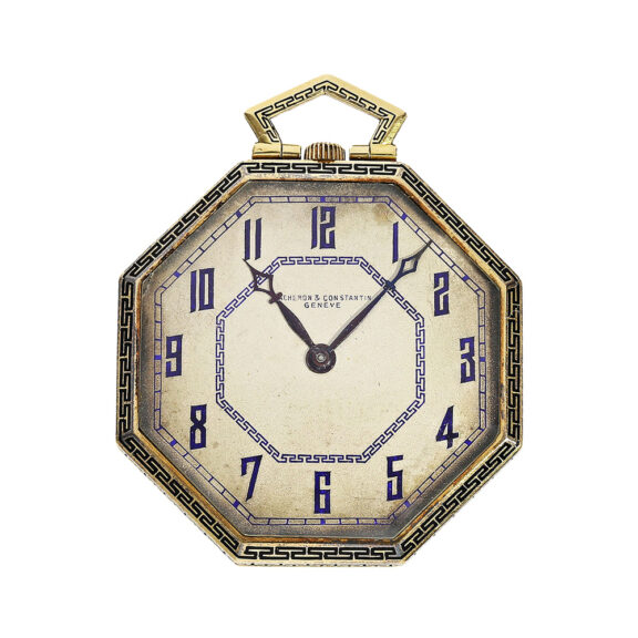 Swiss gold and enamel octagonal dress watch Circa 1930