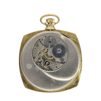 Swiss gold and enamel pillow shaped dress watch Circa 1930