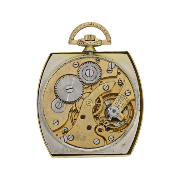 French 18K gold tonneau shaped Art Deco dress watch Circa 1925 French 18K gold tonneau shaped Art Deco dress watch Circa 1925