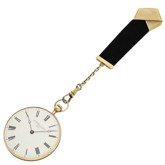 Swiss 18K gold dress watch with associated chatelaine Circa 1930 Swiss 18K gold dress watch with associated chatelaine Circa 1930
