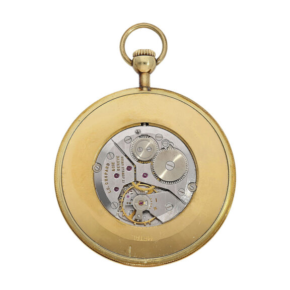 Swiss 18K gold dress watch with associated chatelaine Circa 1930 Swiss 18K gold dress watch with associated chatelaine Circa 1930