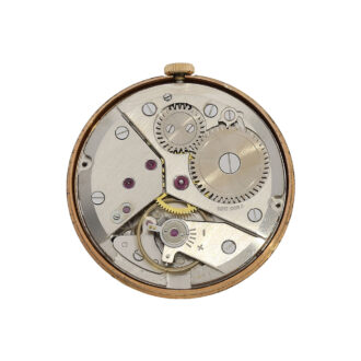 Rare Swiss 18K gold pendant watch in coin case Circa 1960