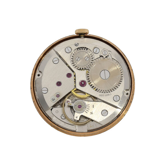 Rare Swiss 18K gold pendant watch in coin case Circa 1960 Rare Swiss 18K gold pendant watch in coin case Circa 1960