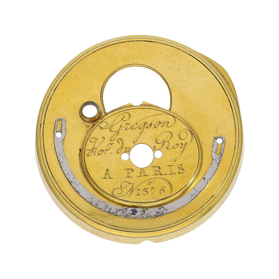 French gold decorated pocket watch with enamel painting Circa 1790 French gold decorated pocket watch with enamel painting Circa 1790