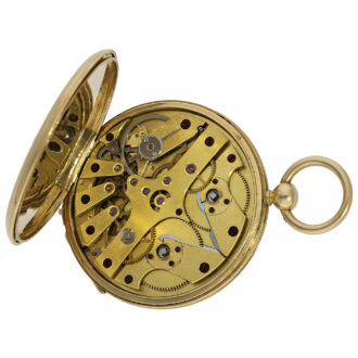 Swiss pocket watch with jumping centre seconds Circa 1840-1850