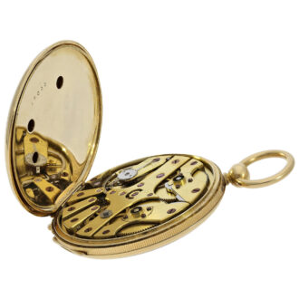 Swiss pocket watch with jumping centre seconds Circa 1840-1850