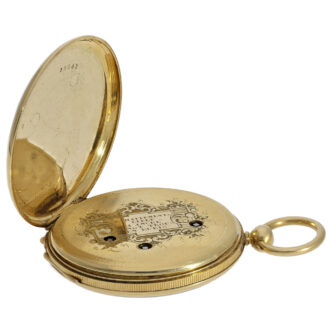 Swiss pocket watch with jumping centre seconds Circa 1840-1850