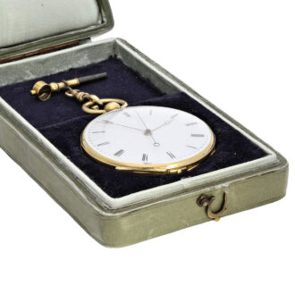 Swiss pocket watch with jumping centre seconds Circa 1840-1850