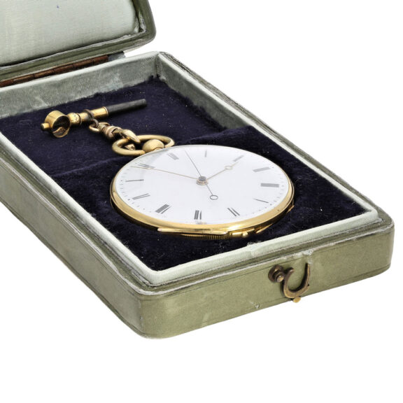 Swiss pocket watch with jumping centre seconds Circa 1840-1850 Swiss pocket watch with jumping centre seconds Circa 1840-1850