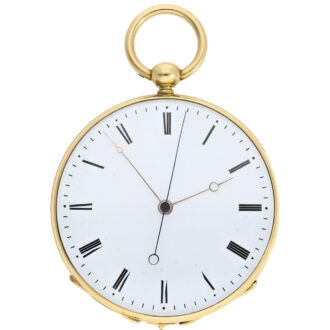Swiss pocket watch with jumping centre seconds Circa 1840-1850