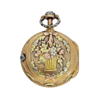 French four-coloured gold repeating pocket watch Circa 1770 French four-coloured gold repeating pocket watch Circa 1770