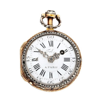 French four-coloured gold repeating pocket watch Circa 1770 French four-coloured gold repeating pocket watch Circa 1770