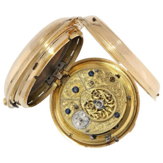 Swiss heavy double-cased verge watch with repeater Circa 1794 Swiss heavy double-cased verge watch with repeater Circa 1794