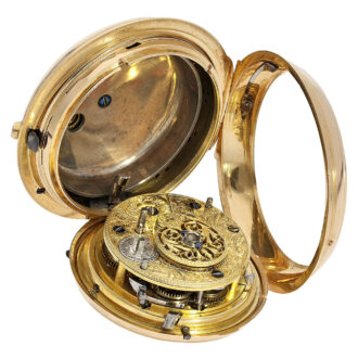 Swiss heavy double-cased verge watch with repeater Circa 1794 Swiss heavy double-cased verge watch with repeater Circa 1794