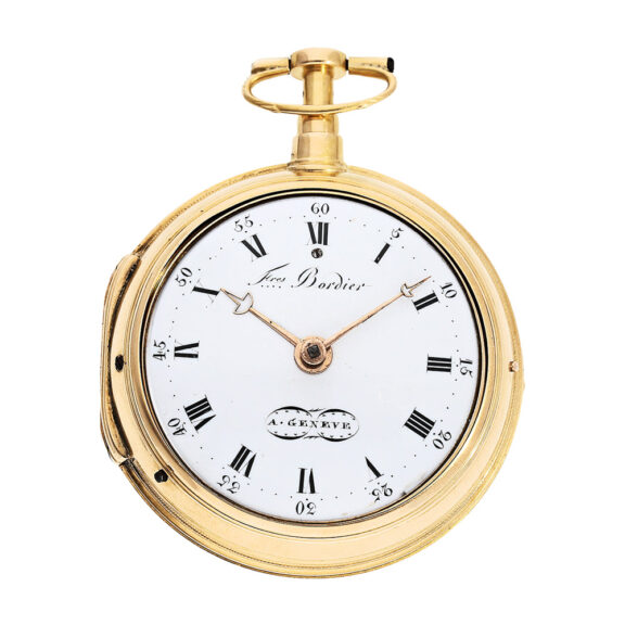 Swiss heavy double-cased verge watch with repeater Circa 1794 Swiss heavy double-cased verge watch with repeater Circa 1794