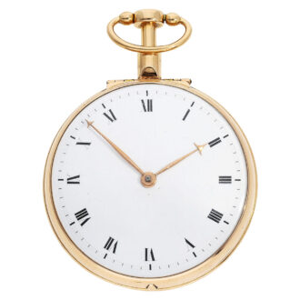 Swiss gold quarter repeating pair-cased pocket watch Circa 1786
