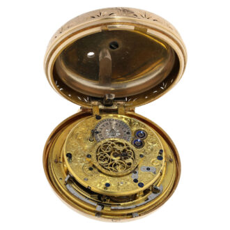 Swiss gold quarter repeating pair-cased pocket watch Circa 1786