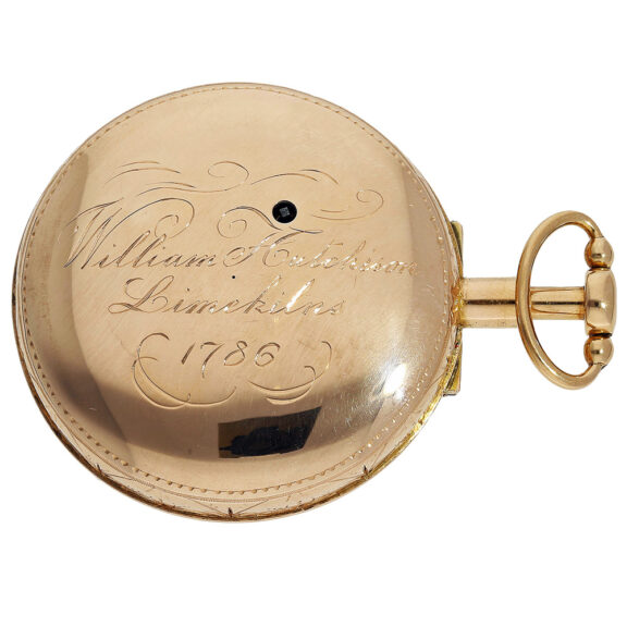 Swiss gold quarter repeating pair-cased pocket watch Circa 1786 Swiss gold quarter repeating pair-cased pocket watch Circa 1786