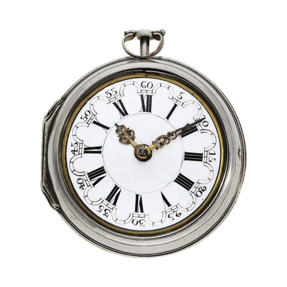 Belgian silver pair-cased verge pocket watch Circa 1730 Belgian silver pair-cased verge pocket watch Circa 1730