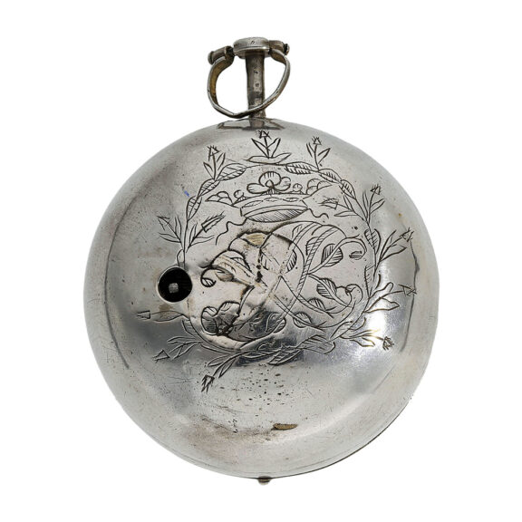 Belgian silver pair-cased verge pocket watch Circa 1730 Belgian silver pair-cased verge pocket watch Circa 1730